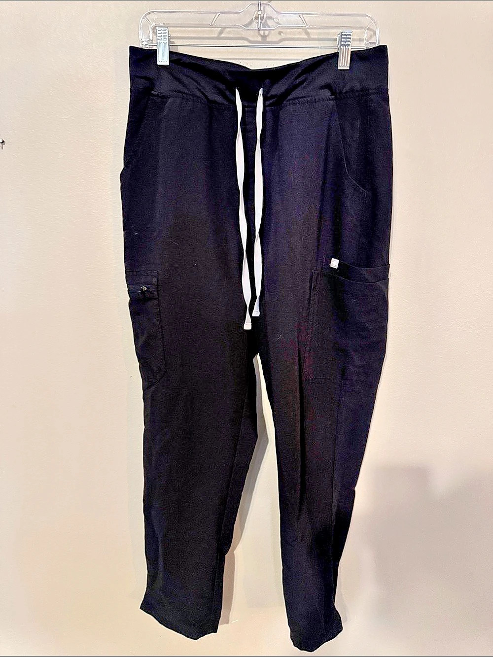 FIGS HW Yola High-Rise Slim Scrub Pant Black Large